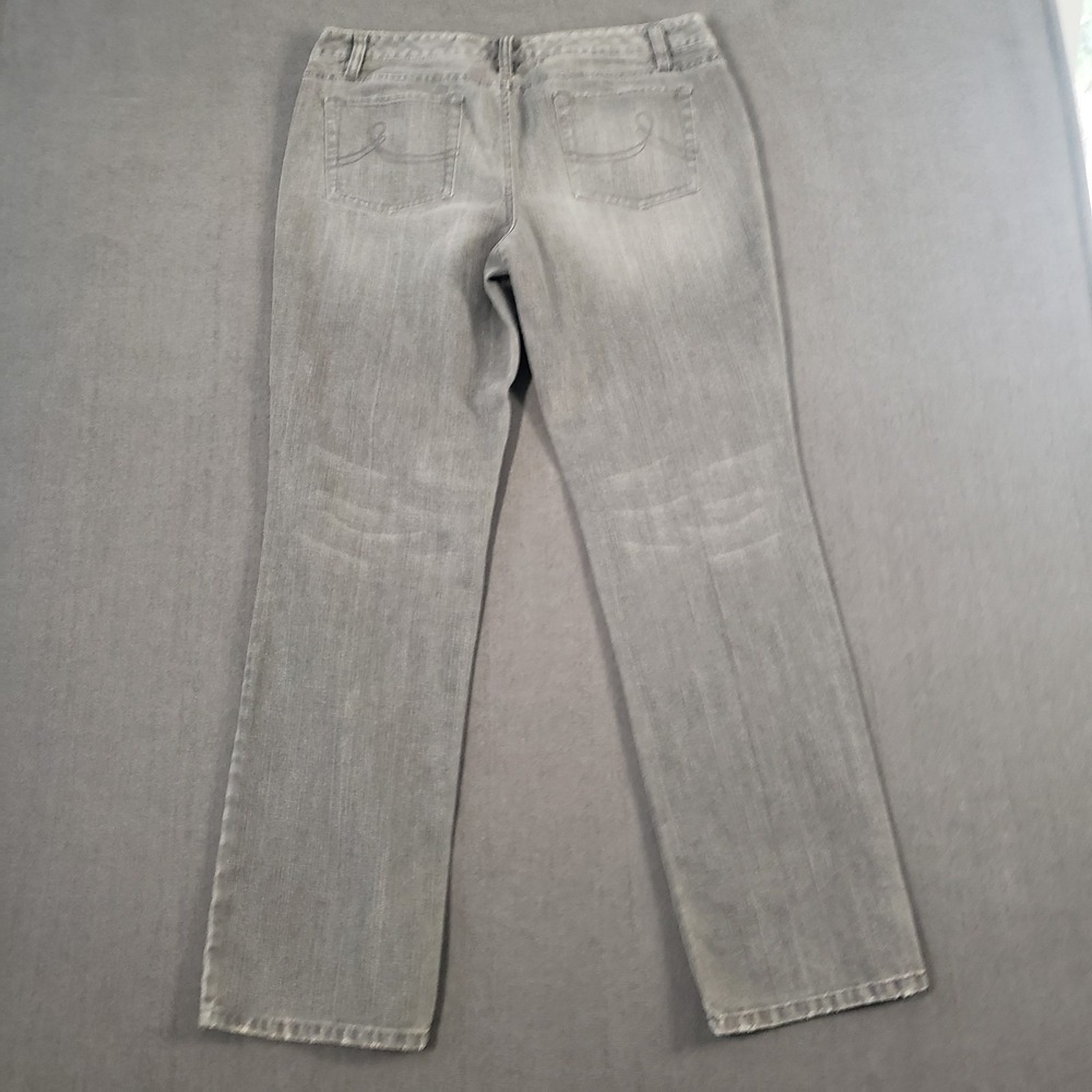 LOFT Straight Leg Jeans in Faded Gray - Picture 2 of 9